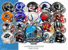 Load image into Gallery viewer, 2025 Gold Rush Series 7 Autographed Mini Helmet PICK YOUR TEAM 1 Box Break #6