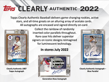 Load image into Gallery viewer, 2022 Topps Clearly Authentic Baseball Hobby Random Team 1 Box Break #1