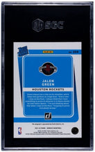 Load image into Gallery viewer, JALEN GREEN 2021-22 Donruss #209 RC Holo Red Blue AUTO Autograph /20 SGC 9 10
