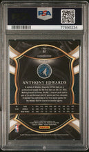 Load image into Gallery viewer, ANTHONY EDWARDS 2020-21 Panini Select #61 Courtside GOLD WAVE PRIZM PSA 9 POP 13
