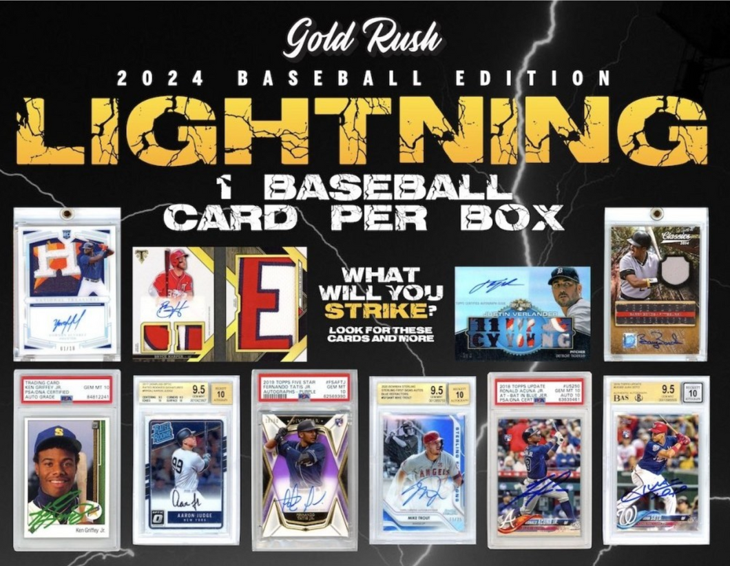 2024 Gold Rush LIGHTNING Baseball Edition Random Team 1 Box Break #2