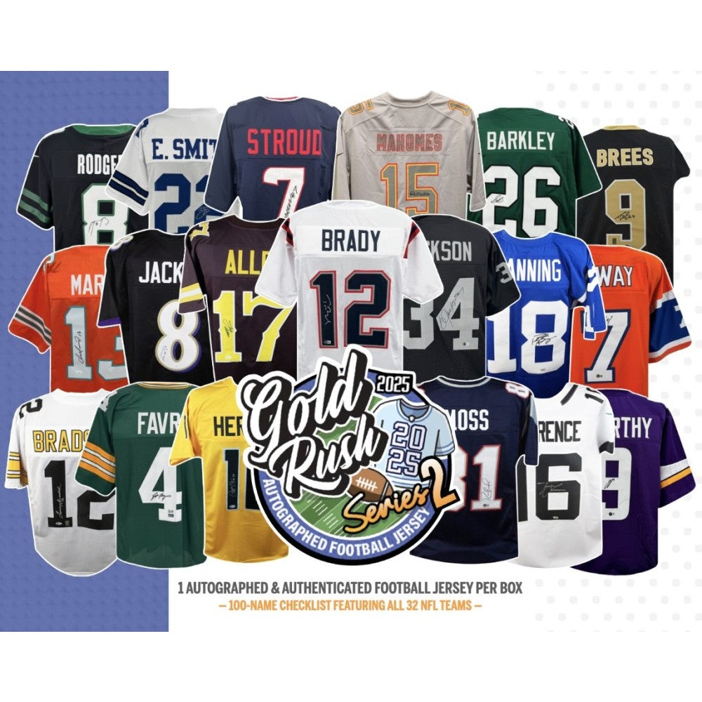 2025 Gold Rush Series 2 Autographed Football Jersey PICK YOUR TEAM 1 Box Break #2