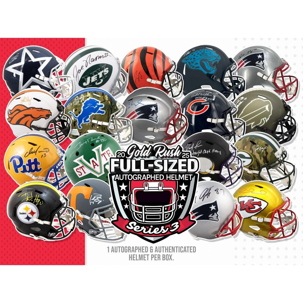 2025 Gold Rush Series 3 Autographed Full Size Helmet PICK YOUR TEAM 1 Box Break #1