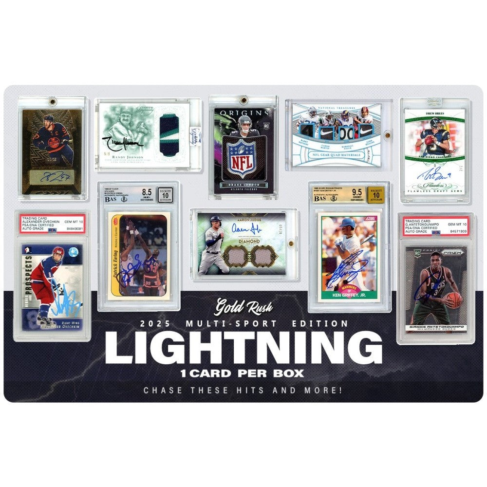 2025 Gold Rush LIGHTNING HITS Multi Sport Random 1 Box Break #1