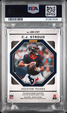 Load image into Gallery viewer, CJ STROUD 2023 Panini Obsidian Unbreakable Memorabilia RC Green /25 PSA 9 POP 1
