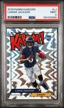 Load image into Gallery viewer, LAMAR JACKSON 2018 Panini KABOOM! RC PSA 9 - POP 63!
