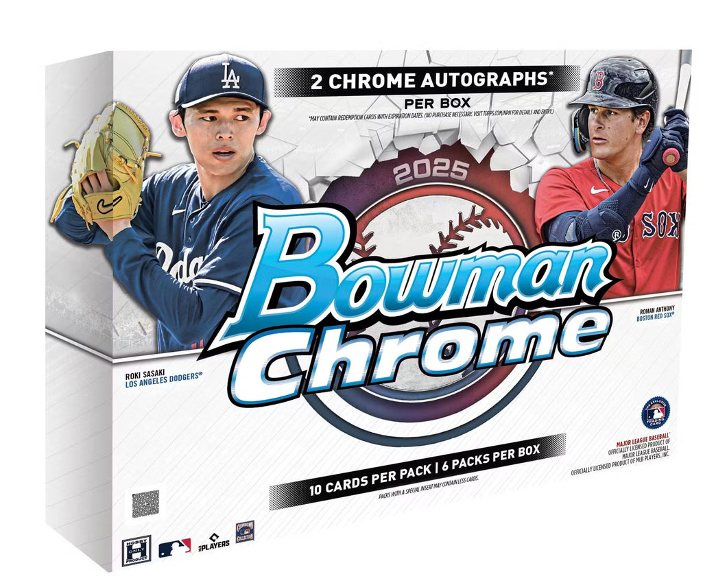 2025 Bowman Chrome Baseball Hobby PICK YOUR PACK Break