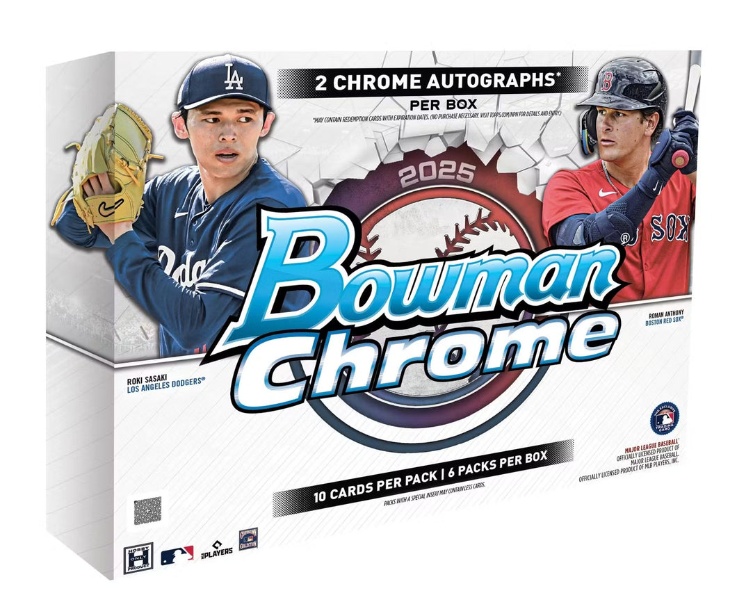 2025 Bowman Chrome Baseball Hobby Random Team 1 Box Break #1