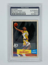 Load image into Gallery viewer, KEVIN DURANT 2007-08 Topps #112 50th Anniversary RC AUTO Autograph PSA Authentic
