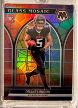 Load image into Gallery viewer, DRAKE LONDON 2022 Panini Mosaic #GM-26 Glass Mosaic RC Case Hit SSP
