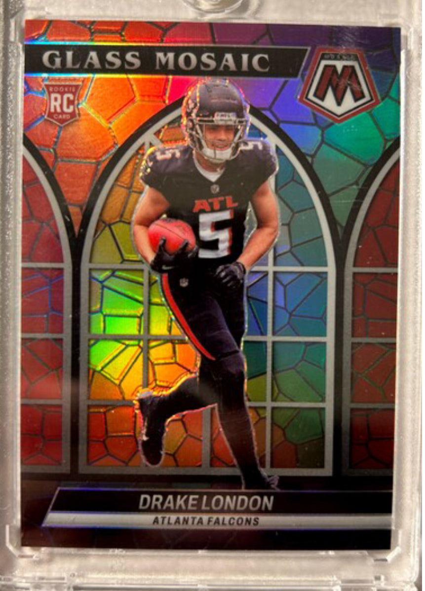 DRAKE LONDON 2022 Panini Mosaic #GM-26 Glass Mosaic RC Case Hit SSP