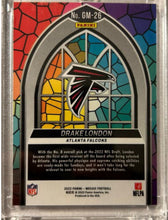 Load image into Gallery viewer, DRAKE LONDON 2022 Panini Mosaic #GM-26 Glass Mosaic RC Case Hit SSP
