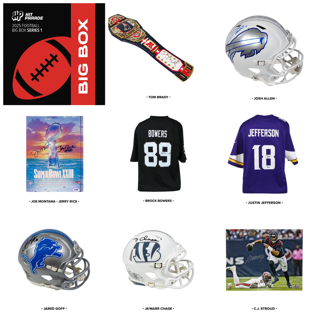 2025 Hit Parade Autographed BIG BOX Football Random 1 Box Break #1