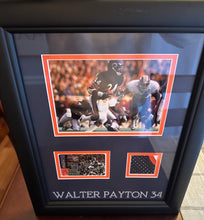 Load image into Gallery viewer, WALTER PAYTON Framed 8x10 Picture AUTOGRAPH Game Used Jersey
