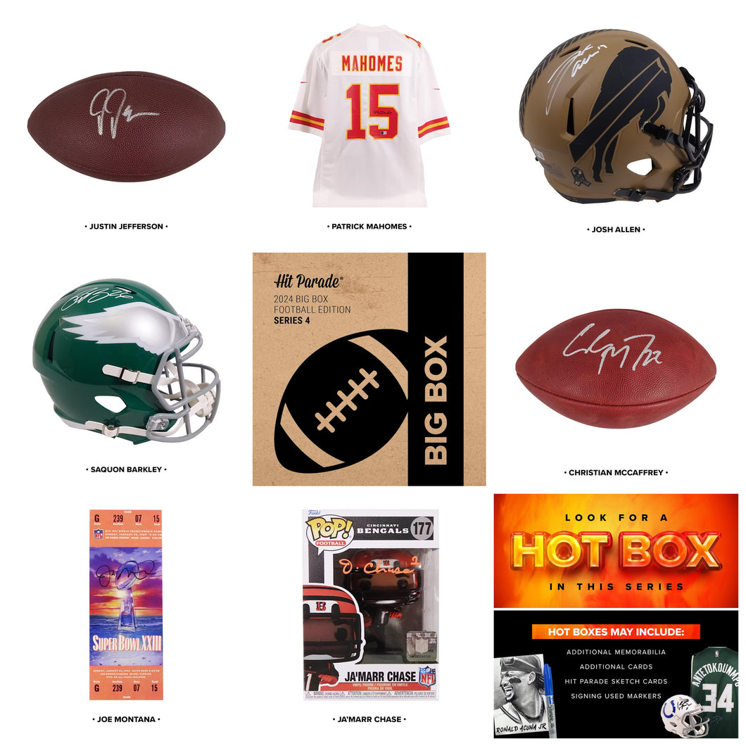 2024 Hit Parade Series 4 Autographed BIG BOX Football Random 1 Box Break #1