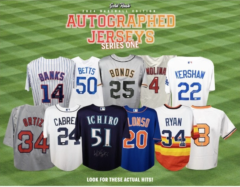 2024 Gold Rush Autographed Baseball Jersey PICK YOUR TEAM Break #3