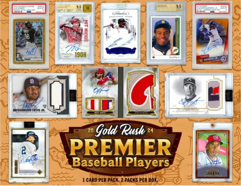 2024 Gold Rush Premier Players Baseball Random Team 1 Box Break #1 (2 HITS!)