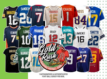 Load image into Gallery viewer, 2024 Gold Rush Series 4 Autographed Football Jersey PICK YOUR TEAM 1 Box Break #4
