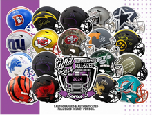 Load image into Gallery viewer, 2024 Gold Rush Series 5 Autographed Full Size Helmet PICK YOUR TEAM 1 Box Break #3
