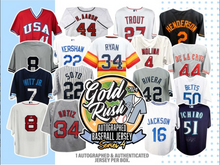 Load image into Gallery viewer, 2024 Gold Rush Series 4 Autographed Baseball Jersey PICK YOUR TEAM 1 Box Break #4
