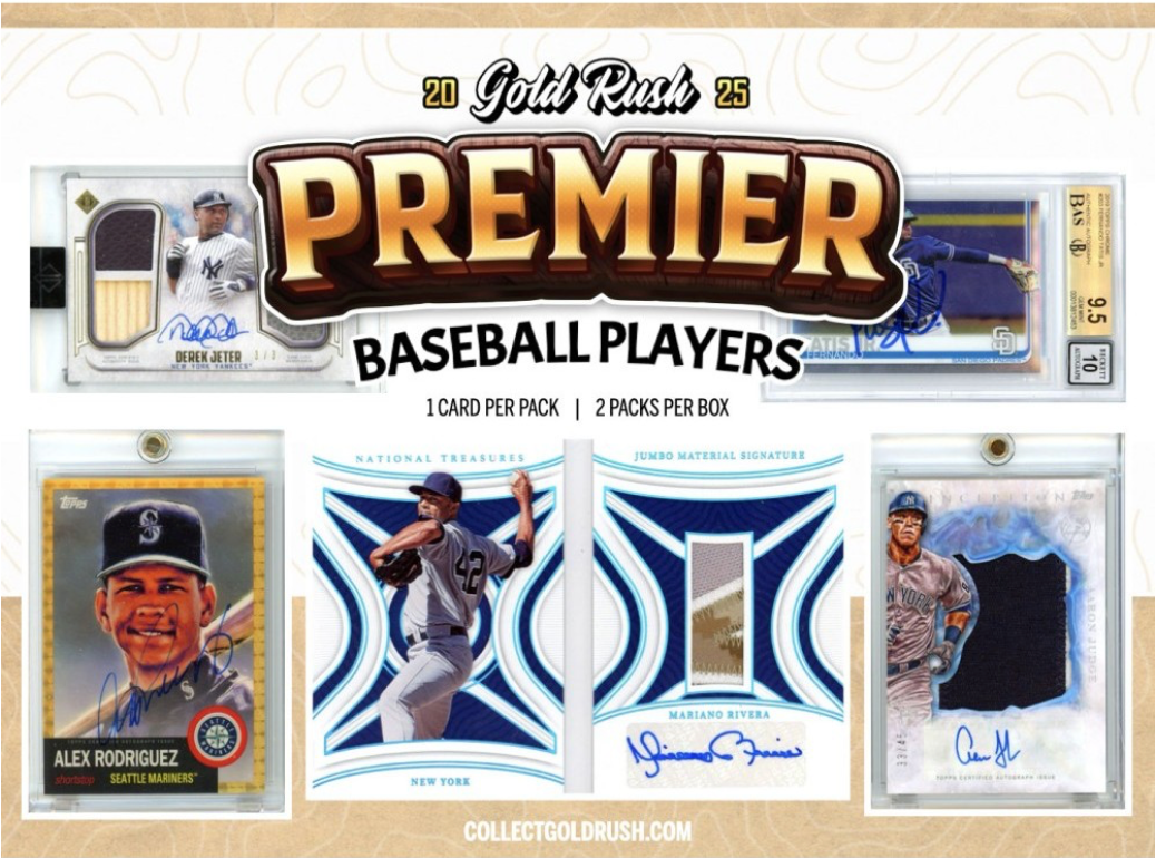 2025 Gold Rush Premier Players Baseball Random Team 1 Box Break #1 (2 HITS!)