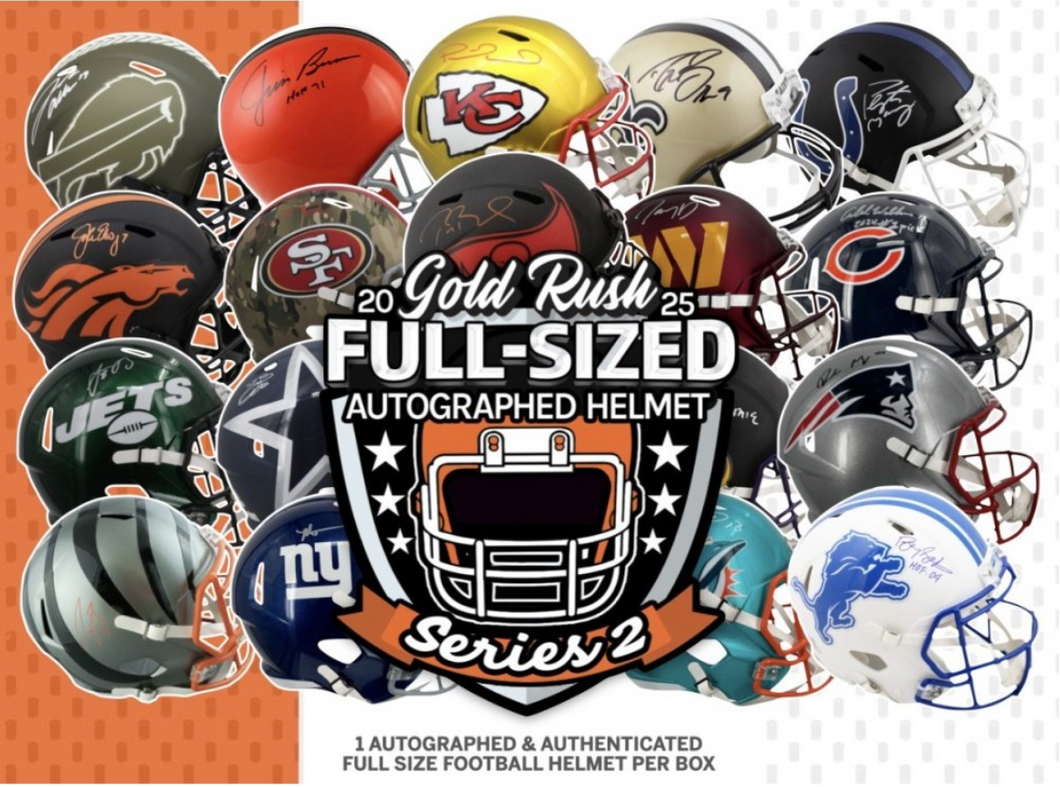 2025 Gold Rush Series 2 Autographed Full Size Helmet PICK YOUR TEAM 1 Box Break #6