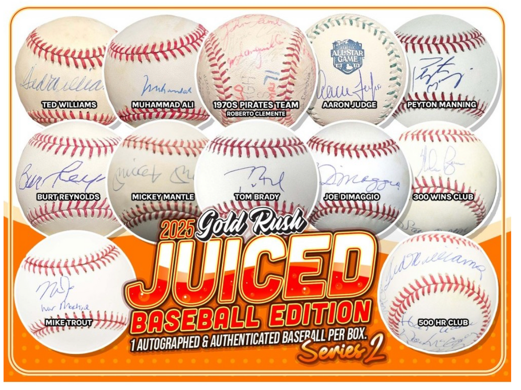 2025 Gold Rush Series 2 Juiced Autographed Baseball Random 1 Box Break #2