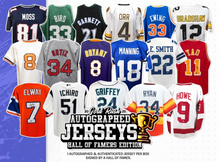 Load image into Gallery viewer, 2025 Gold Rush Autographed Hall of Fame Jersey PICK YOUR LETTER Break #2
