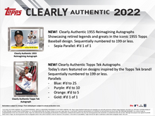 Load image into Gallery viewer, 2022 Topps Clearly Authentic Baseball Hobby Random Team 1 Box Break #1
