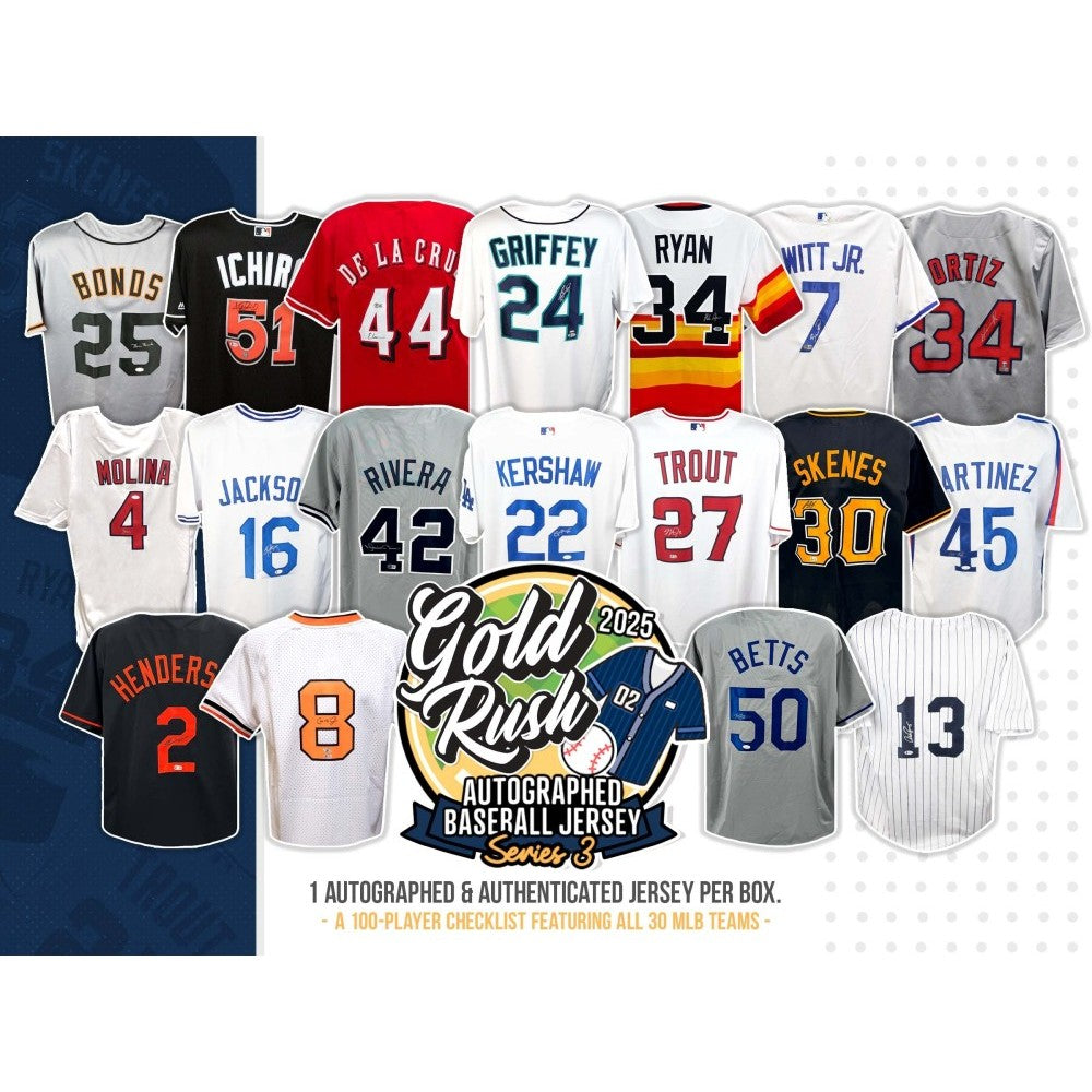 2025 Gold Rush Series 3 Autographed Baseball Jersey PICK YOUR TEAM 1 Box Break #1