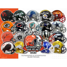 Load image into Gallery viewer, 2025 Gold Rush Series 4 Autographed Mini Helmet PICK YOUR TEAM 1 Box Break #3
